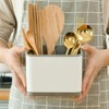 Cutlery Holder Cutlery Organiser Kitchen Utensil Holder (Grey) | 3