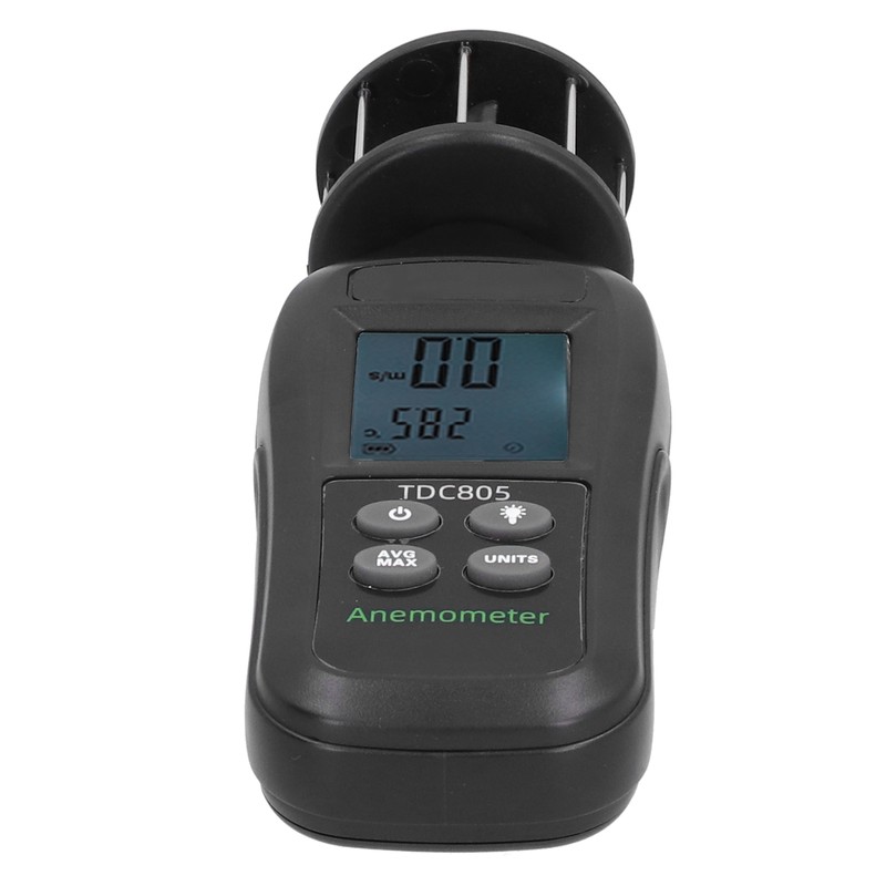 Digital Display Anemometer Handheld 3‑Cup Turbine Anemometer for Wind Temperature