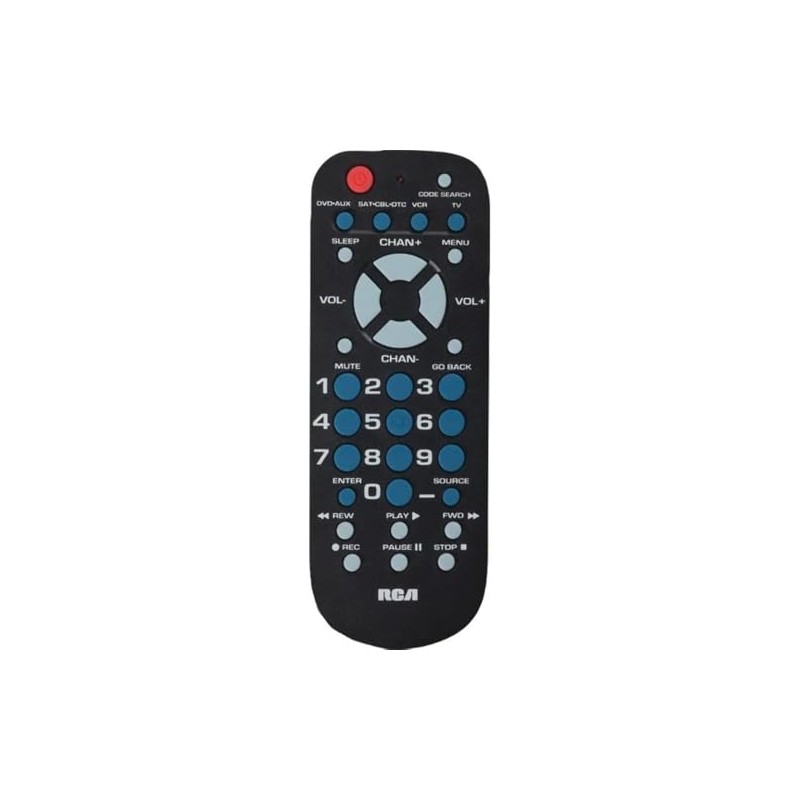 RCA Remote Control with 4 Functions,Black