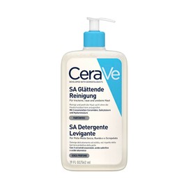 CeraVe SA Smoothing Cleansing for Face and Body, for Dry, Rough and Uneven Skin, with Hyaluron, Salicylic Acid and 3 Essential Ceramides, 1 x 562 ml