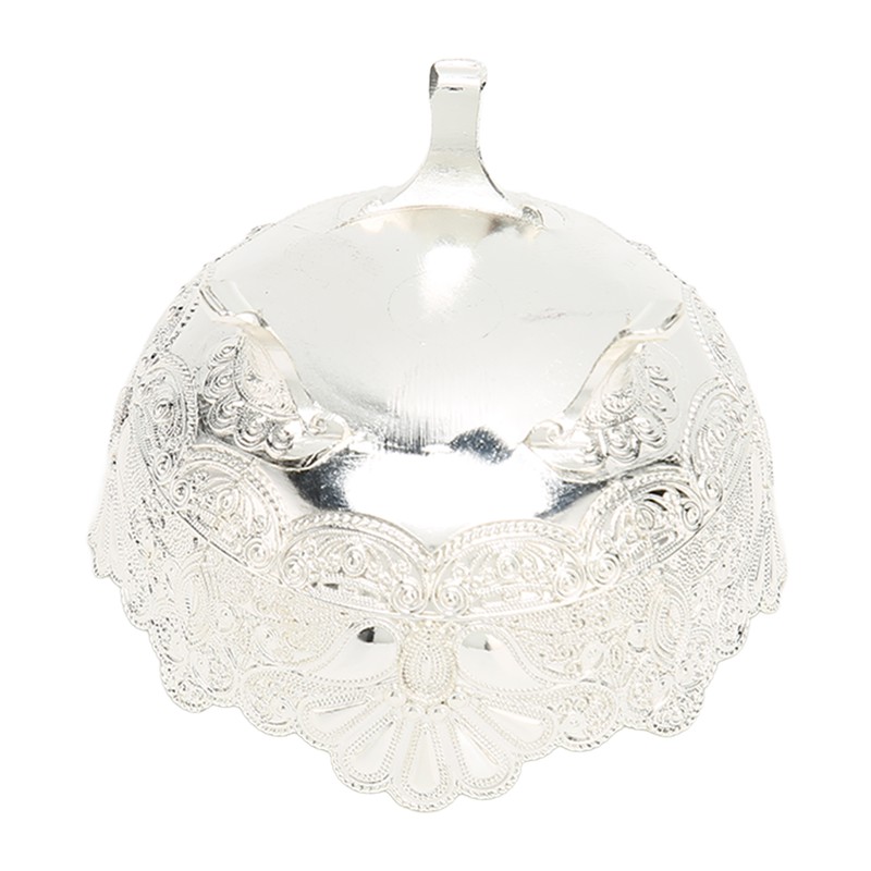 Serving Bowl European Style Retro Elegant Alloy Fruit Bowl for