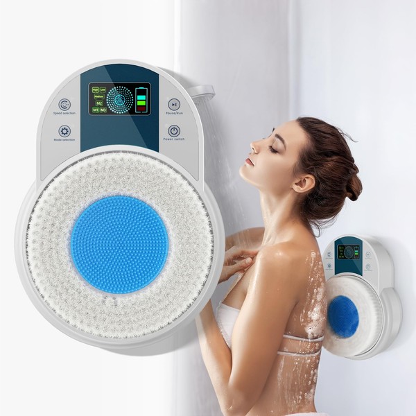 Back Scrubber for Shower,Body Scrubber, Wall-Mounted Electric Back Scrubber, Deep