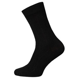 HomeOfSocks 2 Pairs of Merino Cashmere Socks for Men and Women - Luxurious Wool Socks Made of Especially Dense Wool of Merino Sheep - Low Pressure Toe Seam, black