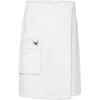 Ladeheid LA40-219 Men's Terry Cloth Sauna Kilt, White (white 1)