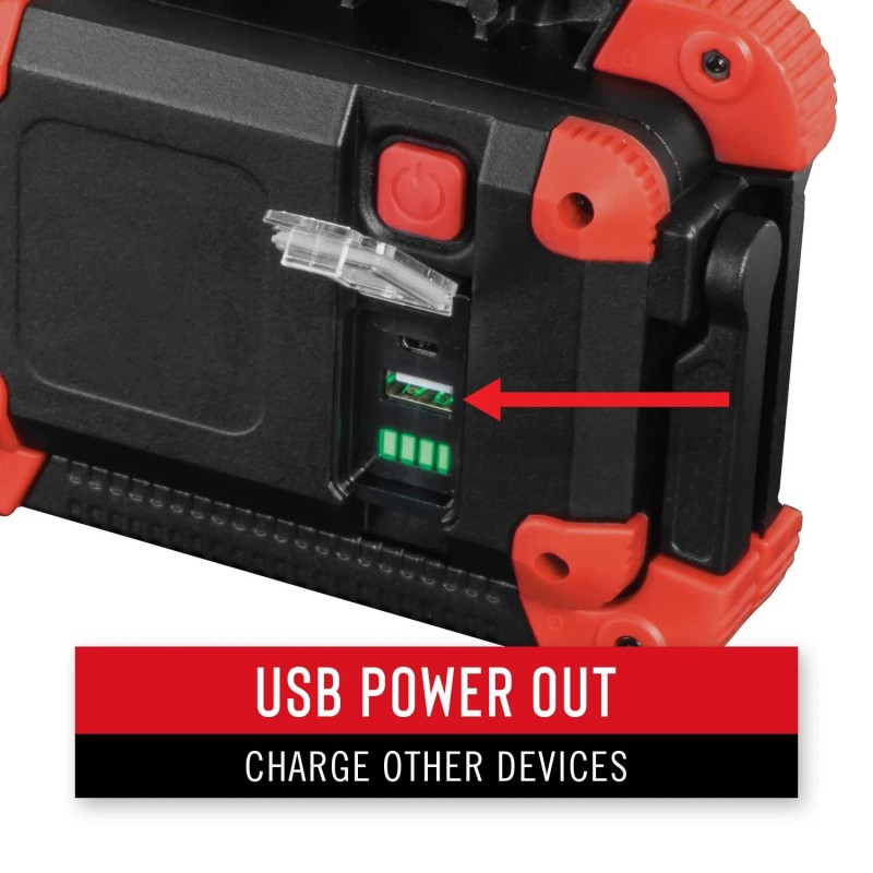 Coast WLR1 Work Light Rechargeable Resists Water Impact and Dust