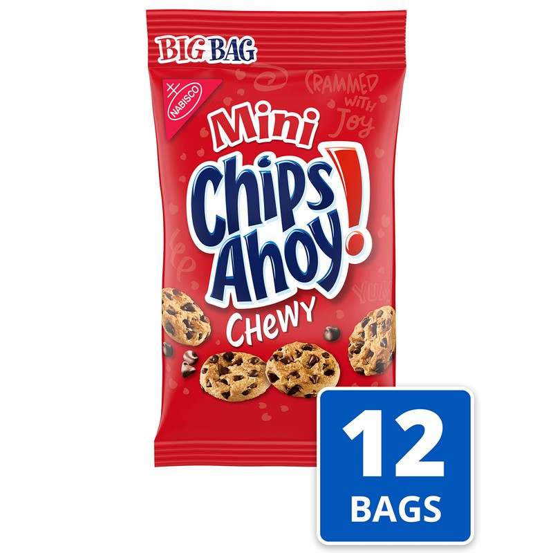 CHIPS AHOY! Mini Chewy Chocolate Chip Cookies, Big Bag, 12
