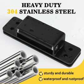 Hidden Door Hinge 5 Inch Hidden Hinges for Doors 2 Pack 304 Stainless Steel Invisible Hinge Heavy Duty Concealed Door Hinge 3mm Thicknesse Silent and Smooth Hidden Door Hinges for Secret Door