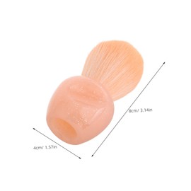 SAFIGLE 2pcs Multi-functional Travel Powder Brush Soft Loose Powder and Blush Applicator for Makeup Ergonomic Handle for Smooth Application and Reliable Use