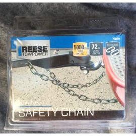 Reese Tow Power Towing Safety Chain 72" 5000lb TowRating 2 Quick Links 74059 NIB
