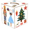 Black Christmas Nutcracker Suite Paper Mache Tissue Box Cover