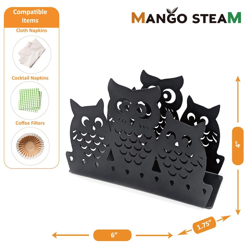 Mango Steam Tabletop Napkin/Tissue & Letter Holder for Home, Kitchen,