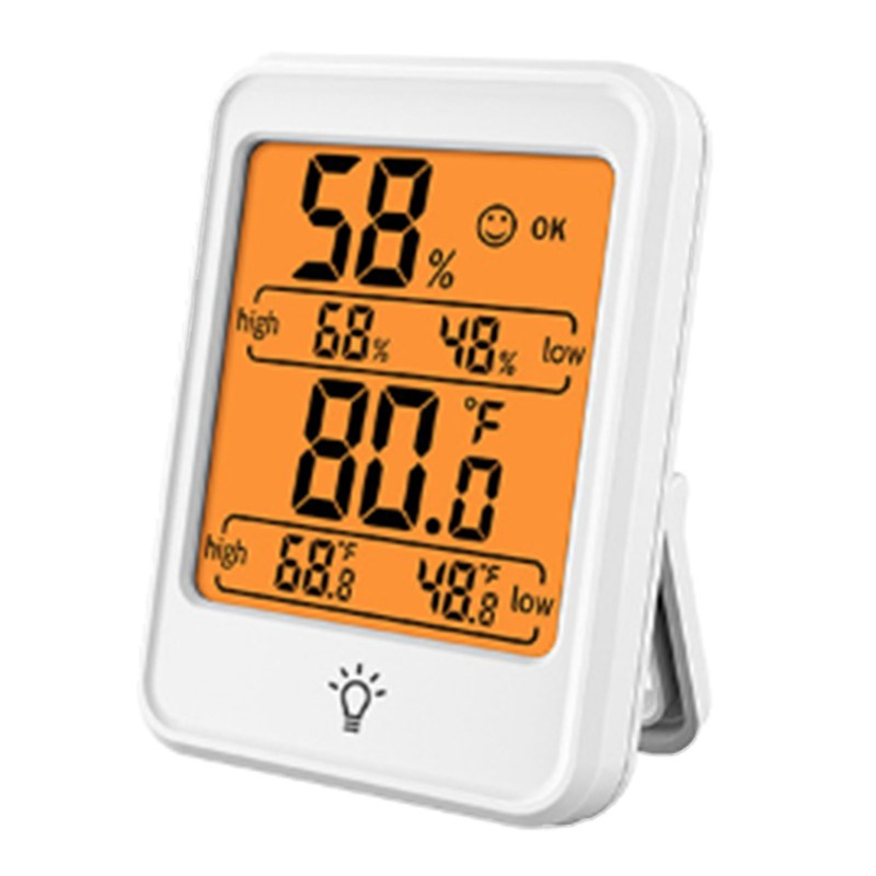 Thermometer Hygrometer Indoor Digital Temperature Humidity Monitor Meter with Backlight