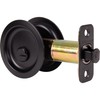 Round Pocket Door Lock, Privacy (Bed/Bath) Latch, 2-3/4" Backset, RCL,