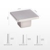 AOKENBAO1.57 Inch Square Kitchen Cabinet Knob Drawer Knob Satin Nickel