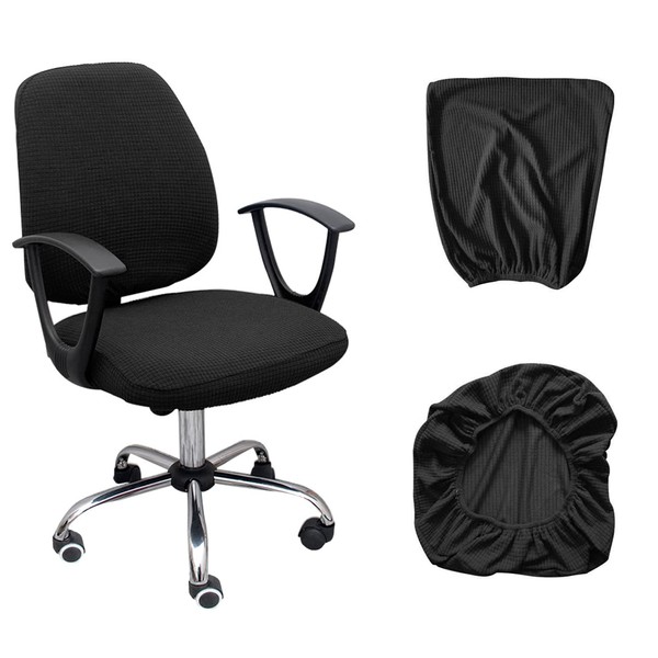 PFLYPF 2 Piece Black Seat Cover, Including 1 Cushion and