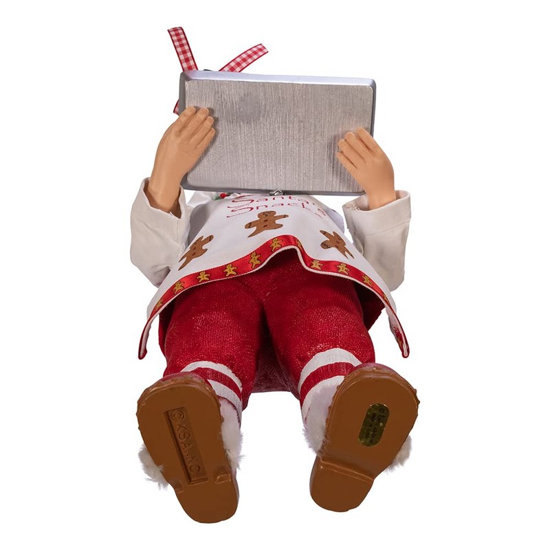 Kurt S. Adler 11-Inch Gingerbread Chef Santa Figurine