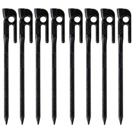 エリッゼ(ELLISSE) 鍛造ペグ エリッゼステーク 18cm 8本セット カチオン電着塗装 MK-180K MADE IN JAPAN