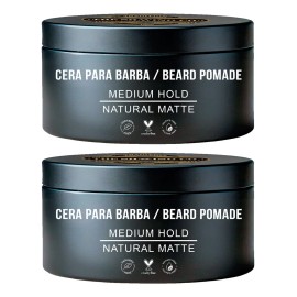 Kit X2 Cera Para Barba The Shaving Co Fijacin Media Natural. Nutre Hidrata y Humecta tu barba desde la raiz hasta la punta. Contiene Vitaminas.       