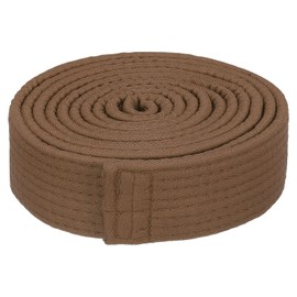 PATIKIL Taekwondo Colour Ranking Belt 1.5 Inches x 7.8 Ft 2.4 m Polyester Martial Arts Judo Karate Belt for Teaching Practice Brown