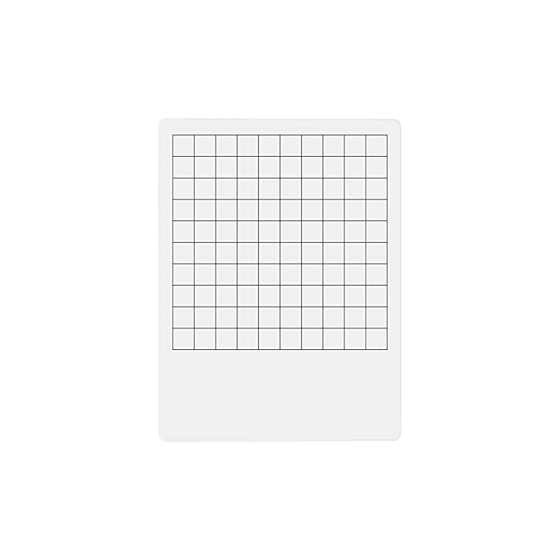 Dry Erase Board Blank Hundred Chart, Student Practice for School
