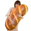 Levenkeness 3D Simulation Bread Shape Plush Pillow,Soft Butter Toast Bread