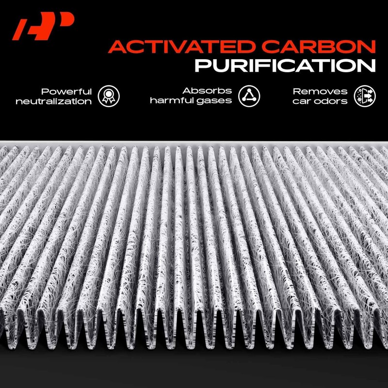 A-Premium Filtro de habitáculo de 2 piezas con carbón activado
