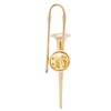 Mini Unique Gold Plating Musical Instrument Brooch Gift Decoration with