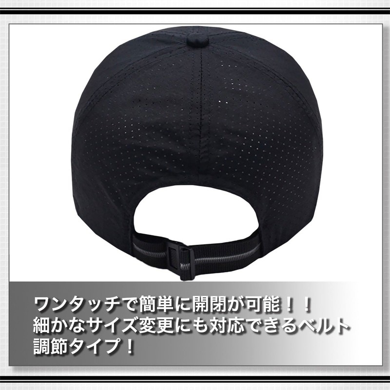 WHITE FANG CA012 Hat, Mesh Cap, Plain, Golf, Running, Sports,