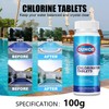 100PCS Chlorine Tablets for Swimming Pool and Spas Multifunctional Clearwater