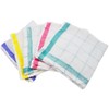 ZB-5123 Cotton Dish Towels, Lattice, Pack of 5, 13.4 x