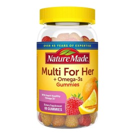 Nature Made Multivitamínico Para Mujer + Omega-3 Sabor Fresa Naranja