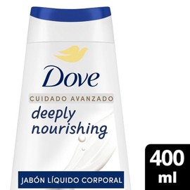 Dove Jabn Lquido Corporal Nutricin Profunda, para una piel con ms suavidad e hidratacin al instante 400 ml