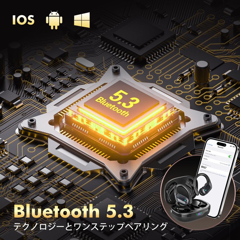 Bluetooth Wireless Earbuds, 2026 Latest Sports Wireless Earphones, Bluetooth 5.3,