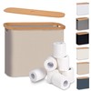 efluky Toilet Paper Basket with Lid, Toilet Paper Organizer for