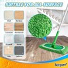 KEEPOW Reusable Microfiber Mop Pads Compatible with Swiffer Sweeper, 4