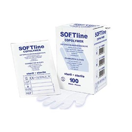 Soft line Copolymer Gloves Size M Sterile (Pack of 100)