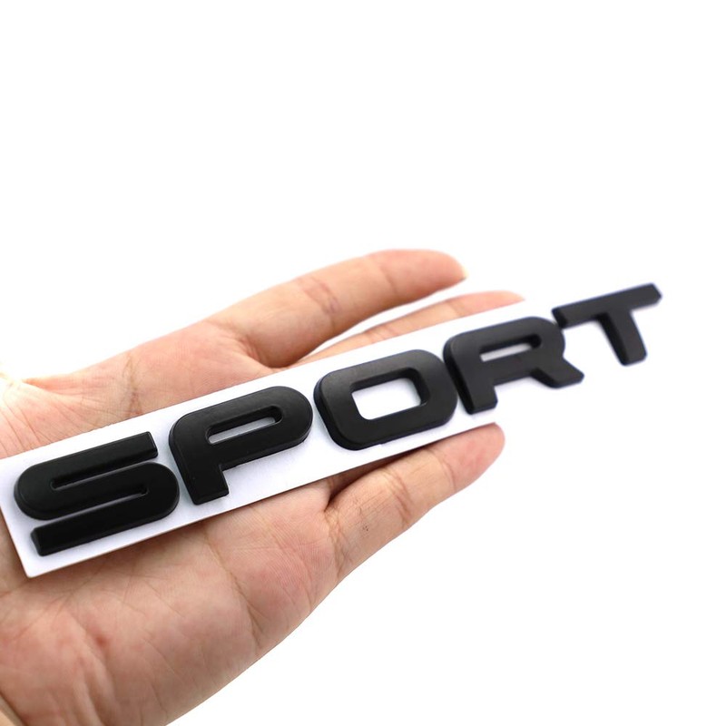 CARRUN Sport Emblem 3D Metal Badge Car Side Fender Rear