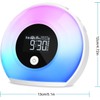 QingHong Kids Wake Up Light Alarm Clock with Bluetooth Speaker,
