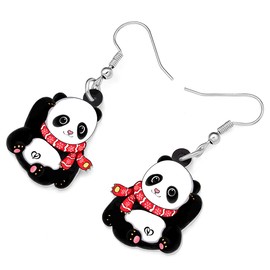 RAIDIN Acrylic Cute Animal Earrings for Women Girls Animals Hypoallergenic Dangle Hook Earrings Jewellery for Gifts Animal Lovers Decorations, Acrylic, No Gemstone