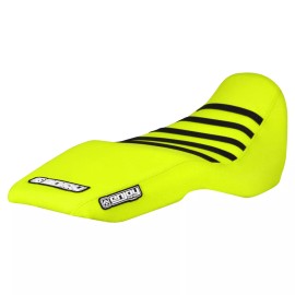 Honda 2016-2021 HONDA Grom MSX 125 SEAT COVER  ALL NEON YELLOW w/ BLACK RIBS #177