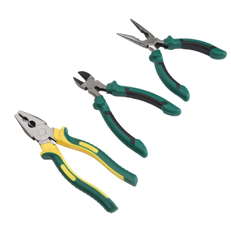 3PCS Plier Set 6 Inch Diagonal Cutting Needle Nose 8