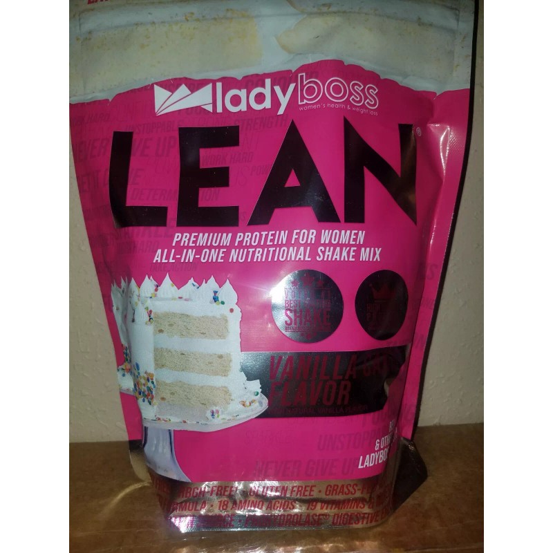 Lady Boss Lean Protein Powder - VANILLA CAKE - New,