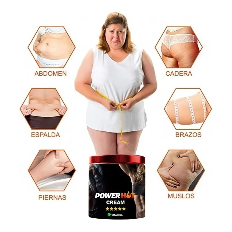 Crema Quema Grasa Reductora Cintura Reafirmarte 300gr Power Hot