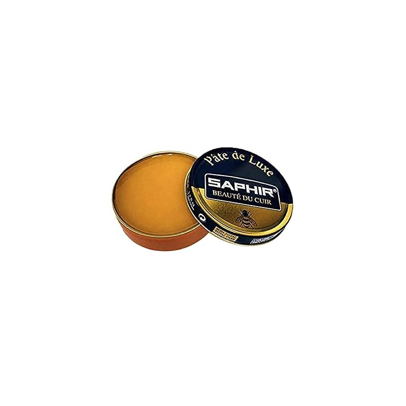 Saphir Pate De Luxe Shoe Polish 50ml - Wax Yellow