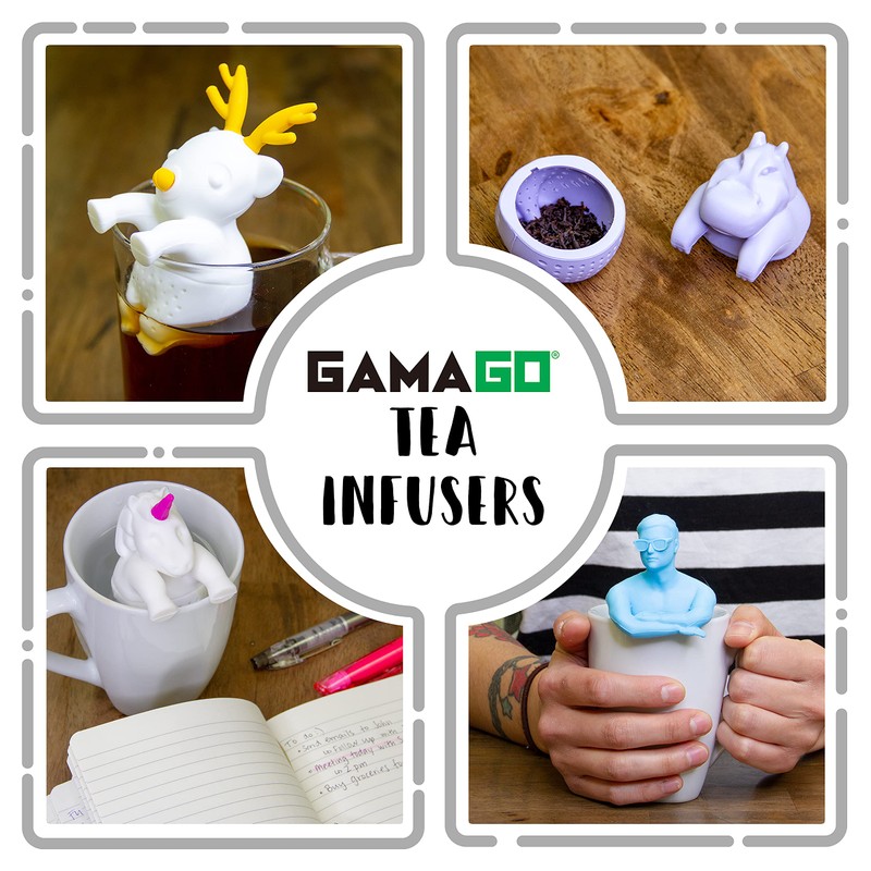 Gamago SF1852 Reindeer Tea Infuser, 2.3 x 4.33 x 2.3,