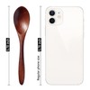 Hefild 7 PCS Wooden Spoons, 5.78 Inch Teaspoons for Honey,