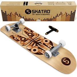 SKATRO - Pro Skateboard 31" Complete Skateboard. Skate Board Ages: Adults, Boys, Girls, Beginners, and Kids