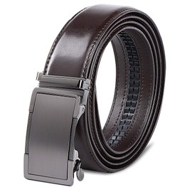 HYRISON Men Belt, Causal and Dress Leather Ratchet Belt for Jean, Trousers, Suits Pants and Majority Outfits