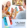 HASACOOL 2-in-1 Switch Charging Station, Gaming and Charging Switch Controller