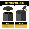 VIVIDA Aluminum Fence Post Caps 2" x 2", Black Metal